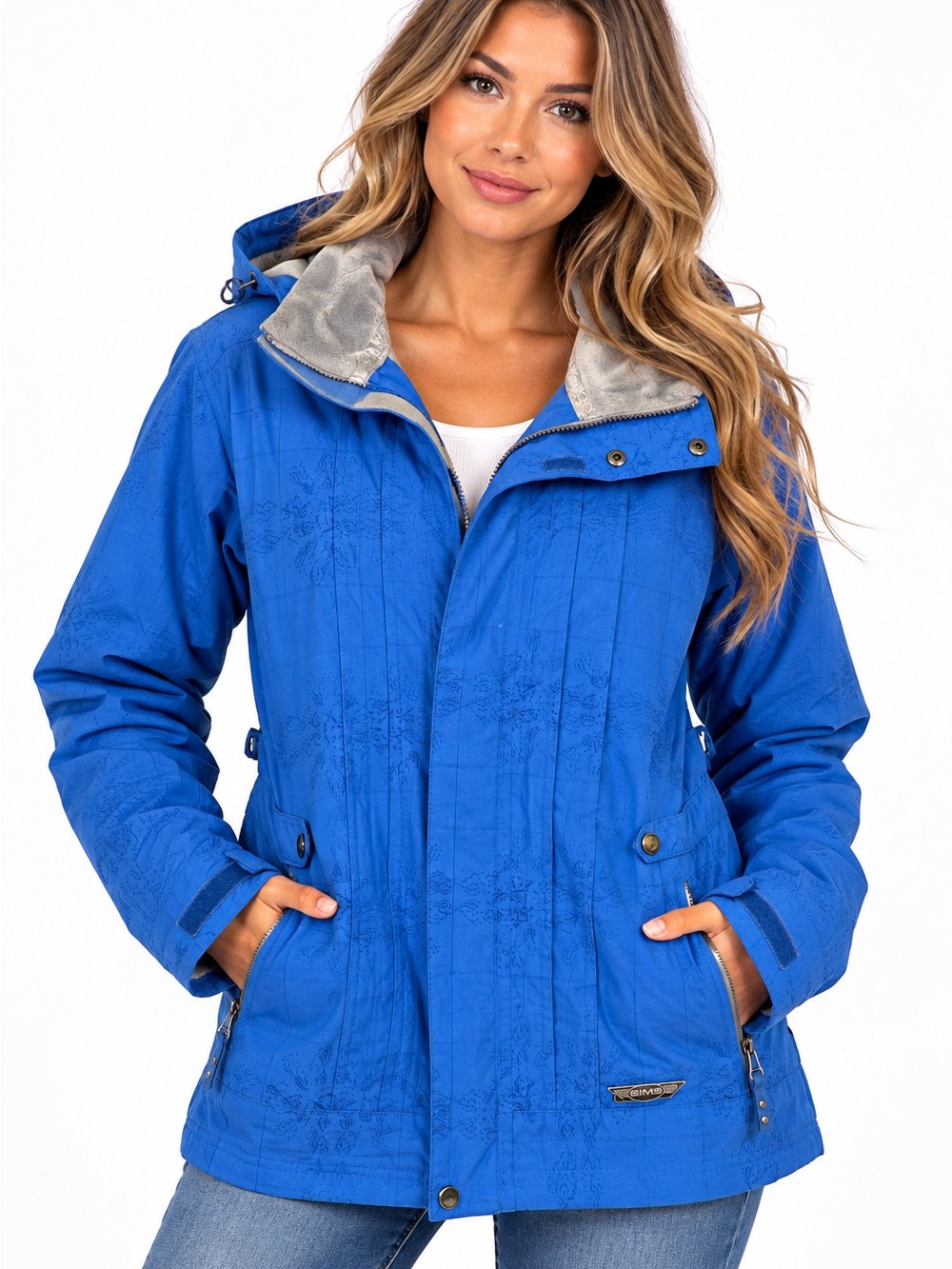 SIMS Women’s Blue Insulated Hooded Ski Snowboard Jacket Coat size XL outdoor